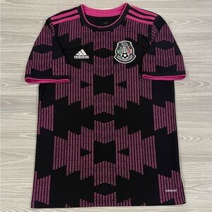 Adidas 2021/22 Mexico National Team Home Soccer Jersey Pink Youth Size XL